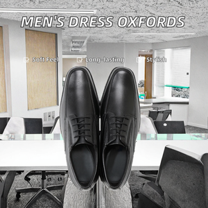 Nouvelles chaussures habillées Oxford légères en cuir PU imperméable, antidérapantes et respirantes pour hommes – Idéales pour l'été, l'automne et l'hiver - Product Image 2