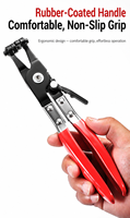 Jeu de 9 pinces à collier pour flexibles, pinces à clips de tuyaux, pinces pour conduites de carburant, outils de réparation automobile pour le retrait de tuyaux d'eau