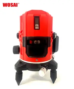 WOSAI 12V High Precision Level Smart Leveling Green Beam Industrial Laser 12 Lines 3d Self-leveling 360 Outdoor GS 2mm