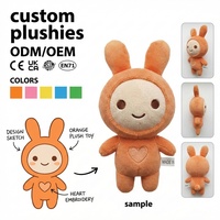 Usine de jouets en peluche personnalisés : Poupées, lapins brodés en forme de cœur, cadeaux de mariage, jouets animaux, peluches chat personnalisées Vox