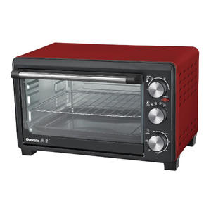 Horno Eléctrico Guangrong de 33L, Gran Capacidad, Multifuncional, con Convección, Horno de Encimera, Acero Inoxidable, Rojo y Negro - Product Image 1