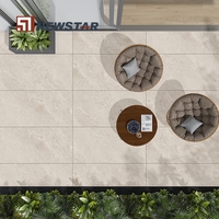 Newstar vente en gros personnalisé Villa décoration intérieure travertin motif français pavés luxe Beige travertin carrelage de sol