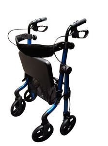 Andador con Ruedas y Asiento Plegable de Aluminio Ultraligero de 6 kg, Especial para Personas Mayores, Capacidad de 136 kg - Product Image 3