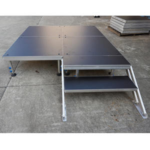 Sistema de Escenario Portátil Ajustable de Aluminio con Fácil Montaje y Desmontaje y Superficie Antideslizante para Eventos de Festivales de Música - Product Image 2