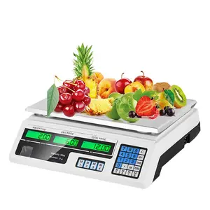 Veidt-Balanza digital electrónica de 220V y 40kg, balanza digital de V, balanza de frutas