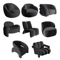 Fauteuil paresseux individuel couleur crème, multifonctionnel et rotatif, design luxueux et élégant, éponge haute densité, velours pour salon