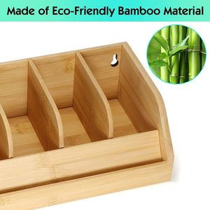 ไม้ไผ่กล่องจัดระเบียบเข็มขัดชั้นแสดงเข็มขัดสำหรับตู้เสื้อผ้าที่เก็บเข็มขัด - Product Image 6