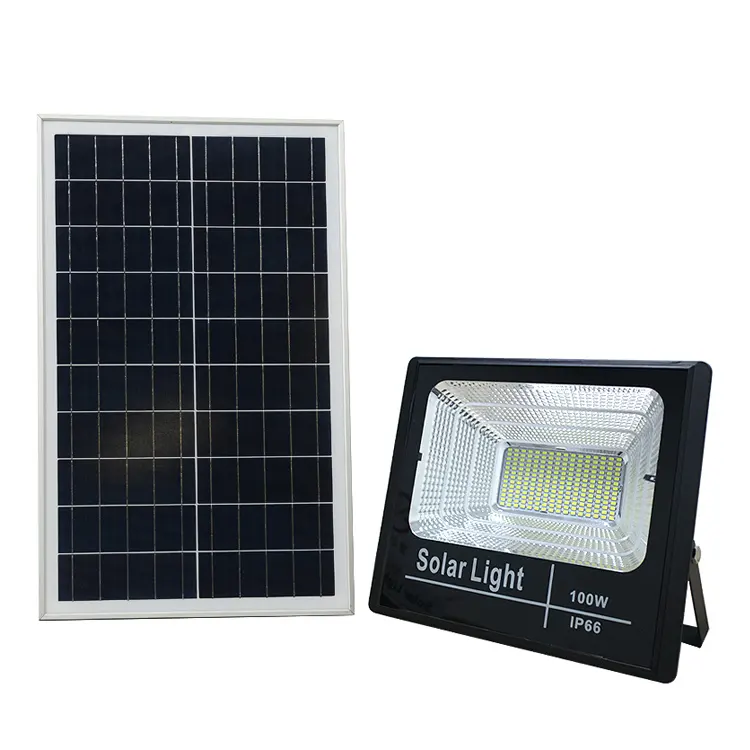 Holofote com painel solar para jardim, exterior, com interruptor, com controle remoto, luz de led