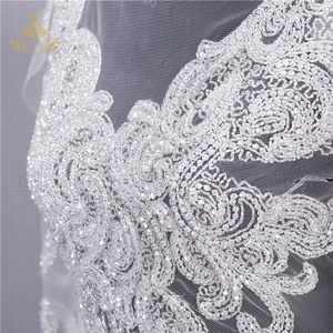 Mới Được Thiết Kế Sew-On Thêu Đính Cườm 3d Hoa Pha Lê Ren Vải Bodice Rhinestone Đính Các Bản Vá Lỗi - Product Image 5