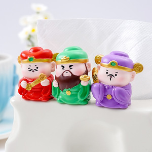 Figurine du Dieu de <span class=keywords><strong>la</strong></span> Richesse à cinq voies porte-bonheur pour le Nouvel An et le Festival du Printemps, accessoires décoratifs DIY pour bureau et voiture - Product Image 4