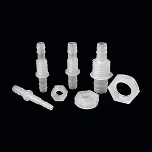 11-M16-12 Straight Reducing Barbed Bulkhead Union Panel Mount Plastic Fittings