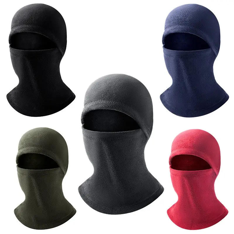 2023 Hochwertige Winter Warm Cycling Ski Sturmhaube Einloch Gesichts maske Polar Fleece Sturmhaube Skimask Custom Winter mütze