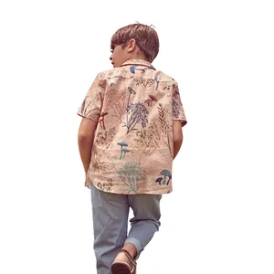 2023 Jungen bequeme Sommer lässig kurz ärmel ige Jungen Hemd Anzug für Kinder im Alter von 5-10 Jahren Jungen Hemden