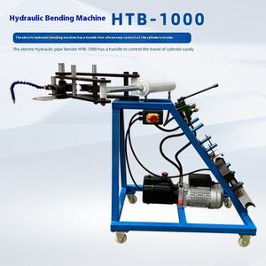 Hydraulic HTB-1000 Portable Electric Square Tube <b>Bending</b> <b>Machine</b> Semi-Automatic with Optional Mold Bottom Wheel Movable Features - Product Image 3