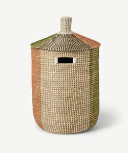 Cesta de Almacenamiento Plegable de Alta Calidad, Ecológica, de Pasto Marino, para Todas las Estaciones, con Tapa de Color Personalizado, para Lavandería y Limpieza del Hogar, Vietnam - Product Image 1