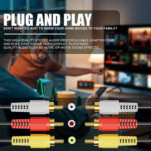Hot Selling M3u Tv Converter Kabel Met <span class=keywords><strong>3</strong></span> Av <span class=keywords><strong>Audio</strong></span> Uitgangen Voor Slimme Projector <span class=keywords><strong>Rca</strong></span> Connector Pvc Jas - Product Image 4