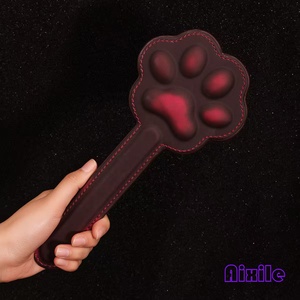 Sex Leather BDSM Paddle Spanking <strong>Whip</strong> for Couples Bondage Roleplay Adult Sex Toy Temperature Change cat Claws Punishment Props - Product Image 1