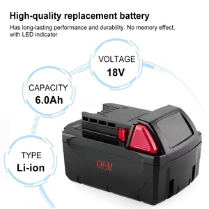 Thay Thế milw M18 đỏ-lithium xc6.0 xc5.0 5.0ah 6.0ah Pin Lithium cho M18 loạt điện khoan điều khiển máy xay công cụ Kit - Product Image 3