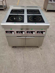 Fornello a induzione a combinazione commerciale verticale 15KW <span class=keywords><strong>4</strong></span> a 6 fuochi rimovibile - Product Image 4