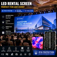 TOPvision P2.976 P3.91 P5.2 Dış Mekan Tam Renkli LED Kiralık Ekran 500 1000mm IP65 Su Geçirmez Yüksek Çözünürlüklü Sahne Ekranı