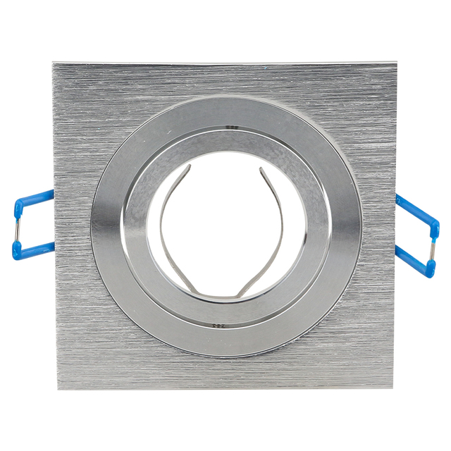 Iron Ceiling-Mounted Square Rotatable Decorative Downlight Bracket Lamp Holder None 3-Year Warranty Interior Use