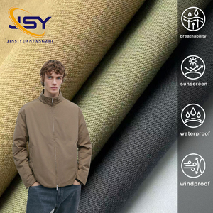 Tela Lisa Impermeable y Transpirable de Mezcla de Nailon y Algodón de 240GSM 340D, Ideal para Gabardinas y Vestidos Casuales - Product Image 1
