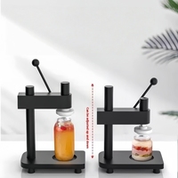 Scelleuse manuelle de canettes de thé au lait de qualité supérieure, réglable, pour la vente ambulante en extérieur