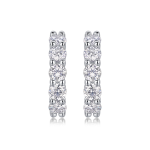 Orecchini a Perno da Donna Classici in Moissanite Creata in Laboratorio al Miglior Prezzo, Argento Sterling 925, Certificati GRA VVS D 3mm - Product Image 3