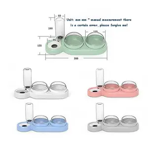 고양이 그릇 마시는 먹이 한 그릇 트리플 자동 물 고양이 먹이 개 그릇