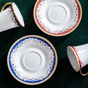 Fabricant, vente en gros, nouveau service à café en céramique, style européen simple, rose, pour le thé de l'après-midi - Product Image 2