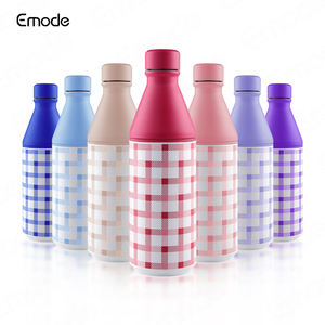 <span class=keywords><strong>Botella</strong></span> de Agua Deportiva Aislada de Acero Inoxidable de 12 oz, <span class=keywords><strong>Botella</strong></span> Reutilizable a Prueba de Fugas con Diseño a Cuadros para Viajes y Uso al Aire Libre - Product Image 5