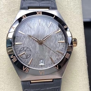 Top Tier New Trending Steel Case <b>Black</b> Ceramic Bezel <b>Black</b> Leather Strap Iconic Claws Date Luminous Sapphire <b>Mens</b> High-end <b>Watch</b> - Product Image 2