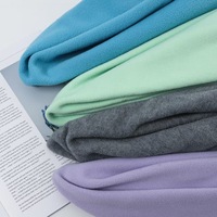 Tissu en microfleece 100% polyester 300GSM, brossé double face, anti-boulochage double face, pour vêtements