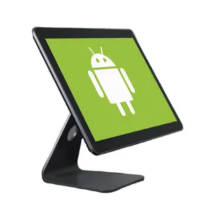 Ince çerçeve 15.6 "inç kapasitif dokunmatik ekran endüstriyel all-in-one PC Android tablet ile RS232 RS485 GPIO Android 11 OS