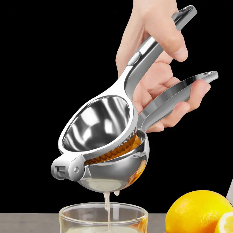 Tragbare manuelle Handpresse in Lebensmittel qualität Edelstahl Orange Citrus Juicer Lemon Squeezer