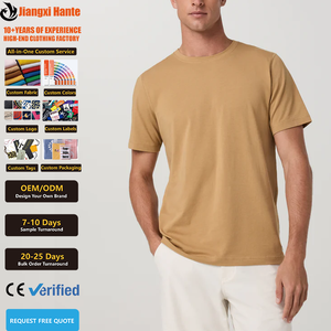 <span class=keywords><strong>T</strong></span>-<span class=keywords><strong>shirt</strong></span> décontracté en jersey tricoté à col rond pour <span class=keywords><strong>homme</strong></span>, coupe classique, manches courtes en coton, idéal pour l'é<span class=keywords><strong>t</strong></span>é, avec logo personnalisé, vente en gros - Product Image 1