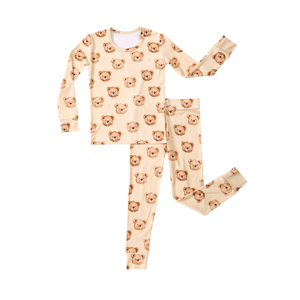 Ensemble de salon pour enfants unisexe avec motif de logo personnalisé, manches longues, taille surdimensionnée, ensemble de <span class=keywords><strong>pyjama</strong></span> deux pièces pour tout-petits, vêtements de nuit pour nouveau-né - Product Image 6