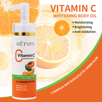 Conditionnement en profondeur hydratant vitamine c hydratant marque privée visage et corps blanchissant huile corporelle organique naturelle pour peau noire