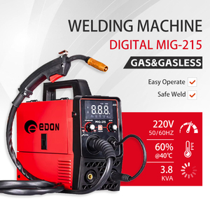 เครื่องเชื่อม EDON <span class=keywords><strong>MIG</strong></span>-215 แบบดิจิตอล ใช้แก๊สและไม่ใช้แก๊ส CO2  4 in 1 3 in 1  แบบ MAG MMA <span class=keywords><strong>MIG</strong></span> - Product Image 1