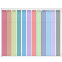 Marqueurs en plastique à pointe fine effaçables à l'air, fonction surligneur, 12 couleurs, 4 mm, pour écriture sur tissu, ensemble d'art pour enfants et écoliers