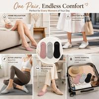 Chaussettes en coton personnalisées pour femmes, jacquard, invisibles, antidérapantes, écologiques, respirantes, séchage rapide, pour un usage quotidien décontracté