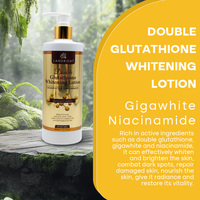 Marque Blanche LANORIENT Beurre Corporel à la Vitamine C et à l'Arbutine Éclaircissant Anti-Taches Noires, Lait Corporel Double Glutathion pour Femmes