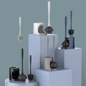 Cepillo <span class=keywords><strong>de</strong></span> inodoro 2 en 1 y desatascador <span class=keywords><strong>de</strong></span> TPR con soporte ventilado para <span class=keywords><strong>limpieza</strong></span> del baño - Product Image 6