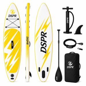 Planche de SUP gonflable tout-terrain en PVC durable de 10 pieds pour adultes, idéale pour les excursions sur eaux calmes, avec accessoires complets, OEM - Product Image 4