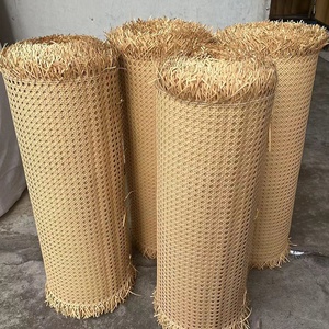 14 pouces de large PE osier bande rotin panier abat-jour matière première plastique maille ouverte rouleau rotin canne sangle - Product Image 6