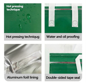 กระเ<span class=keywords><strong>ป</strong></span>๋าเก็บความร้อนและ<span class=keywords><strong>ค</strong></span>วามเย็นแบบใช้ซ้ำได้ 2 ชั่วโมง สำหรับส่งอาหาร - ผลิตจากผ้าไม่ถักทอและฟอยล์อะลูมิเนียม สำหรับร้านอาหาร โรงแรม ขายส่งจำนวนมาก - Product Image 4
