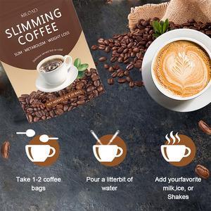 Café Instantáneo en Sobres, Sabor Neutro, para Adelgazar, en Caja, Café para Perder Grasa, Disponible para OEM, Venta Caliente - Product Image 4