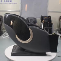 Silla de Masaje Comercial Portátil Plegable de Gravedad Cero con Compresas Calientes y Sistema de Pago con Monedas y Billetes