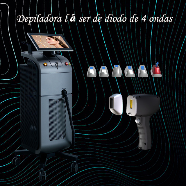 4 Wave Laser Diode Machine 1200W Power Hair Removal 755 808 940 1064nm