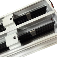 Diffuseur linéaire en aluminium à 2/3 fentes avec éclairage LED pour système CVC